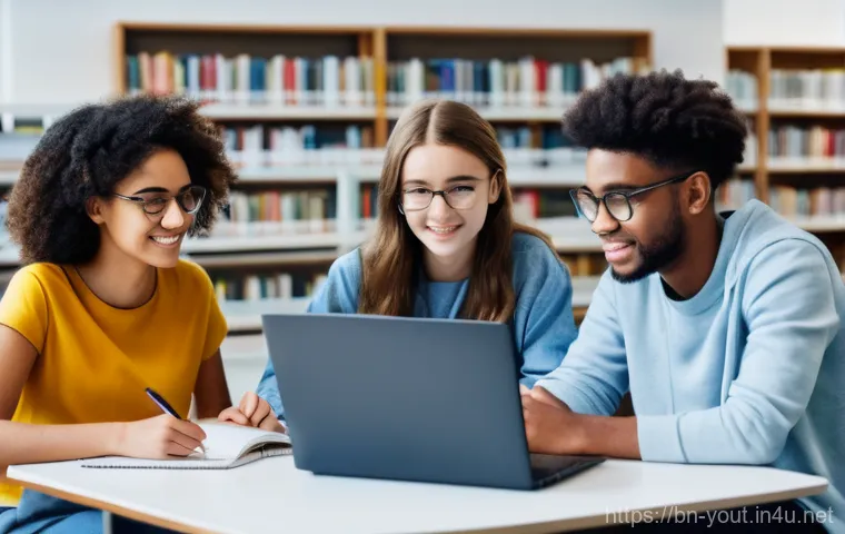 청소년지도사 시험 일정 및 준비 - **Prompt:** A diverse group of four young adults, aged 18-24, smiling and looking inspired, standing... 청소년지도사 시험 일정 및 준비 - **Prompt:** A diverse group of four young adults, aged 18-24, smiling and looking inspired, standing...