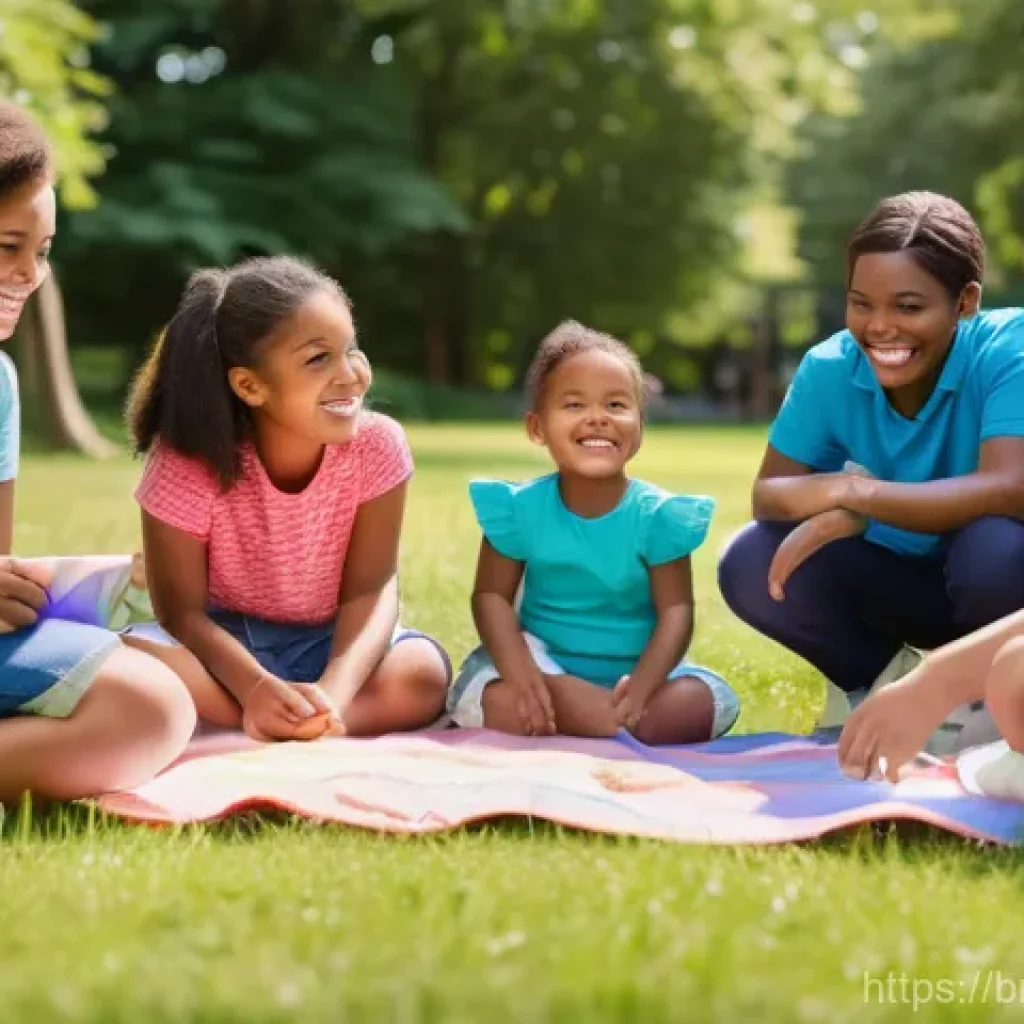 청소년지도사 필수 법률 상식 - **Prompt:** A heartwarming and educational scene depicting a diverse group of children, ranging from...