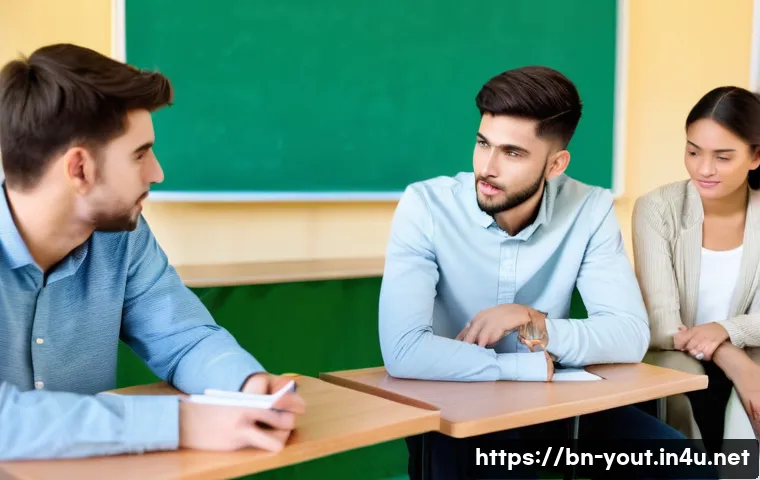 청소년지도사로서의 직업윤리 실천 - **Prompt: "A diverse group of young adults, aged 15-22, are gathered around a passionate youth leade...